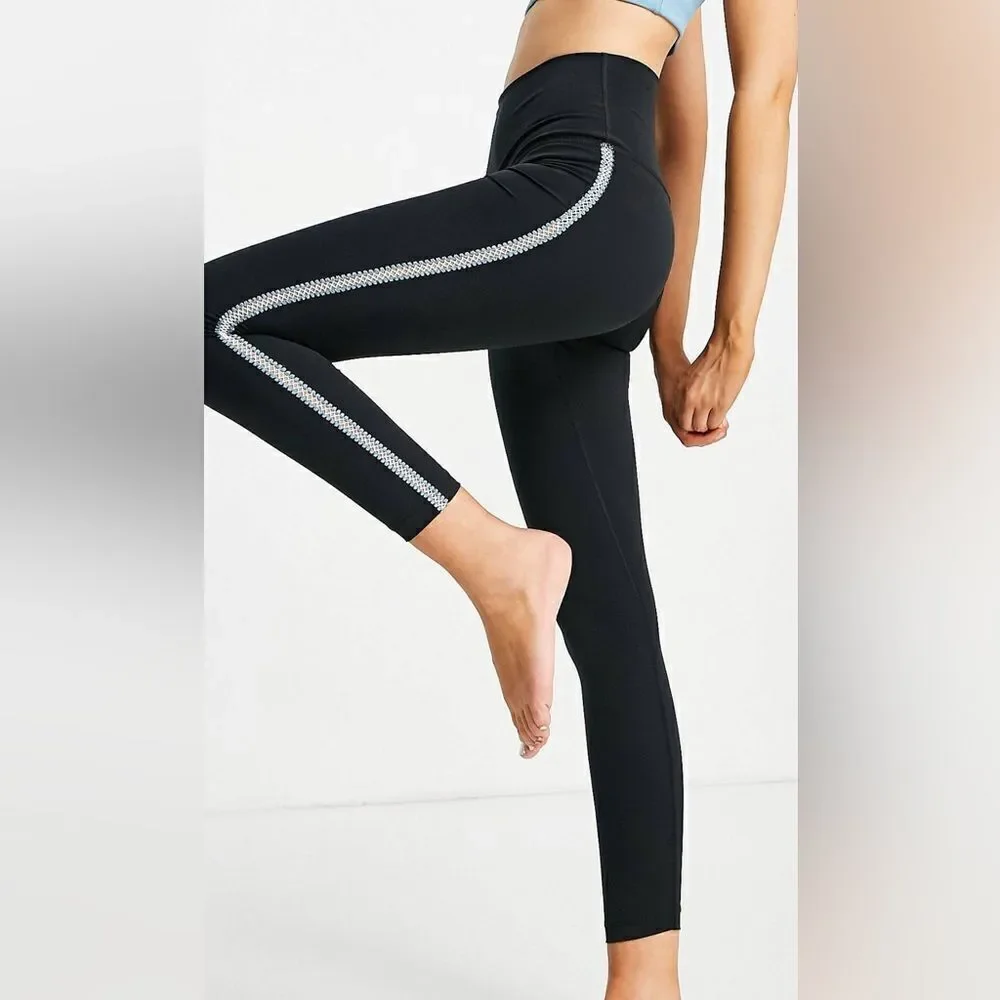 Nike Crochet Trim Tank and High Waist Crochet 7/8 Leggings